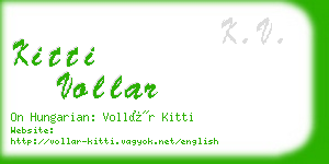 kitti vollar business card
